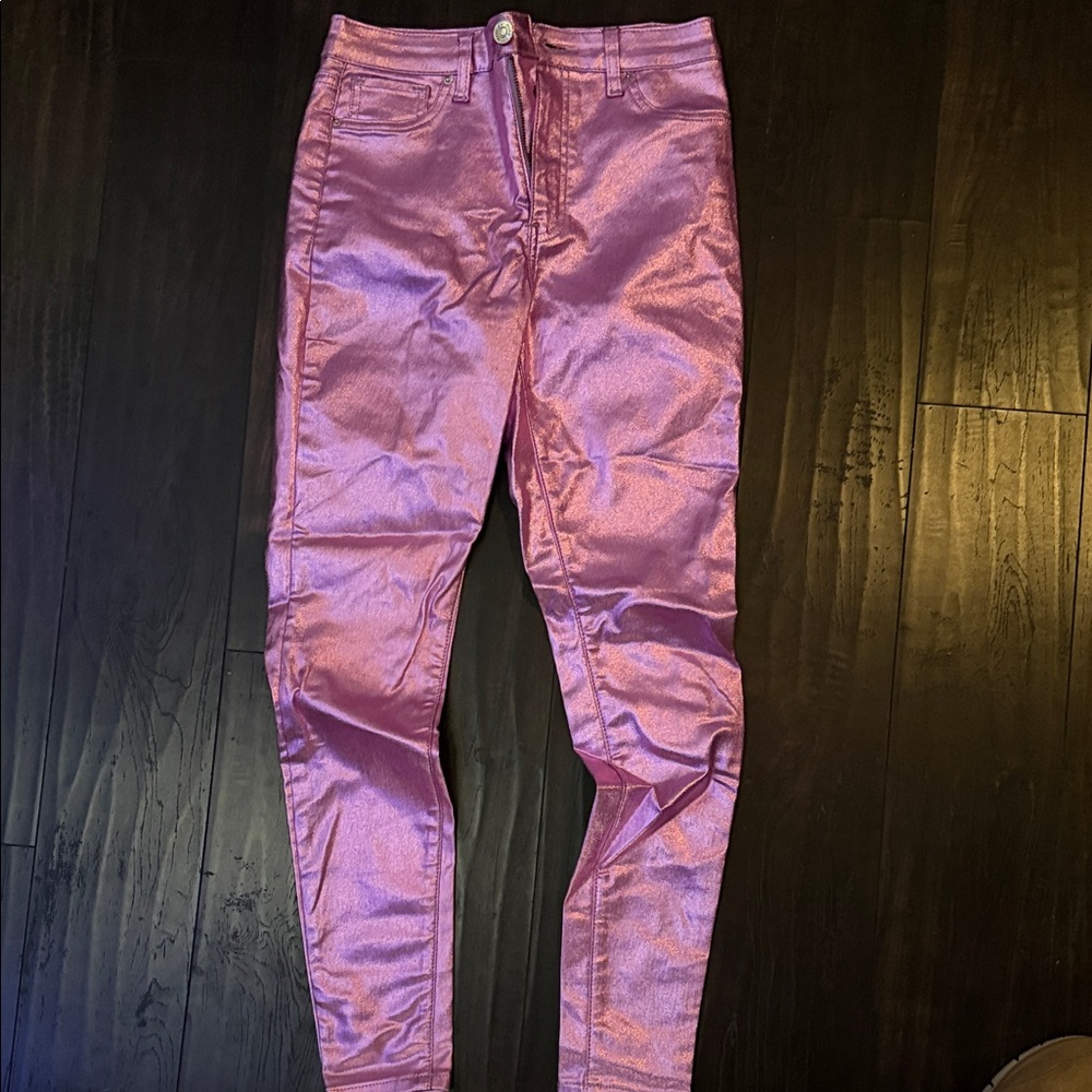 Shimmering Pink Women's Jeans